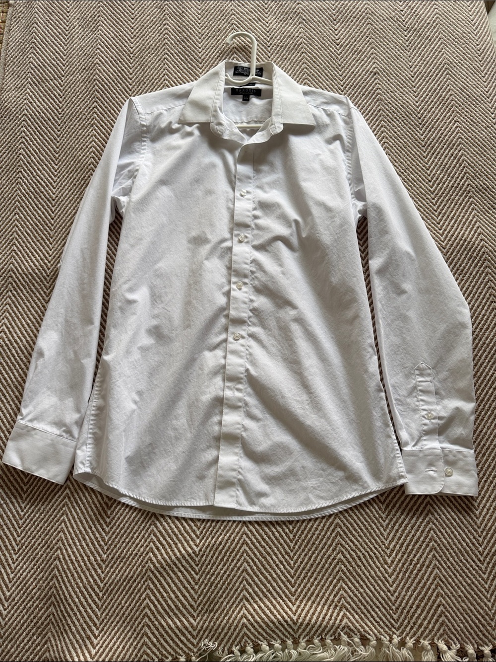 Pierre Cardin White Long-Sleeve Dress Shirt